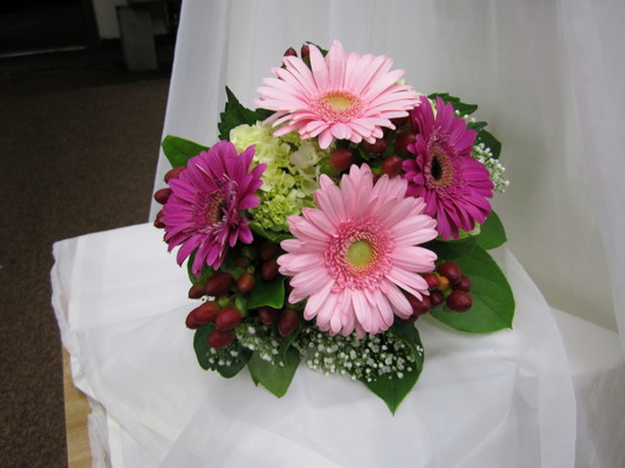 Gerbera Daisies & Hydrangea