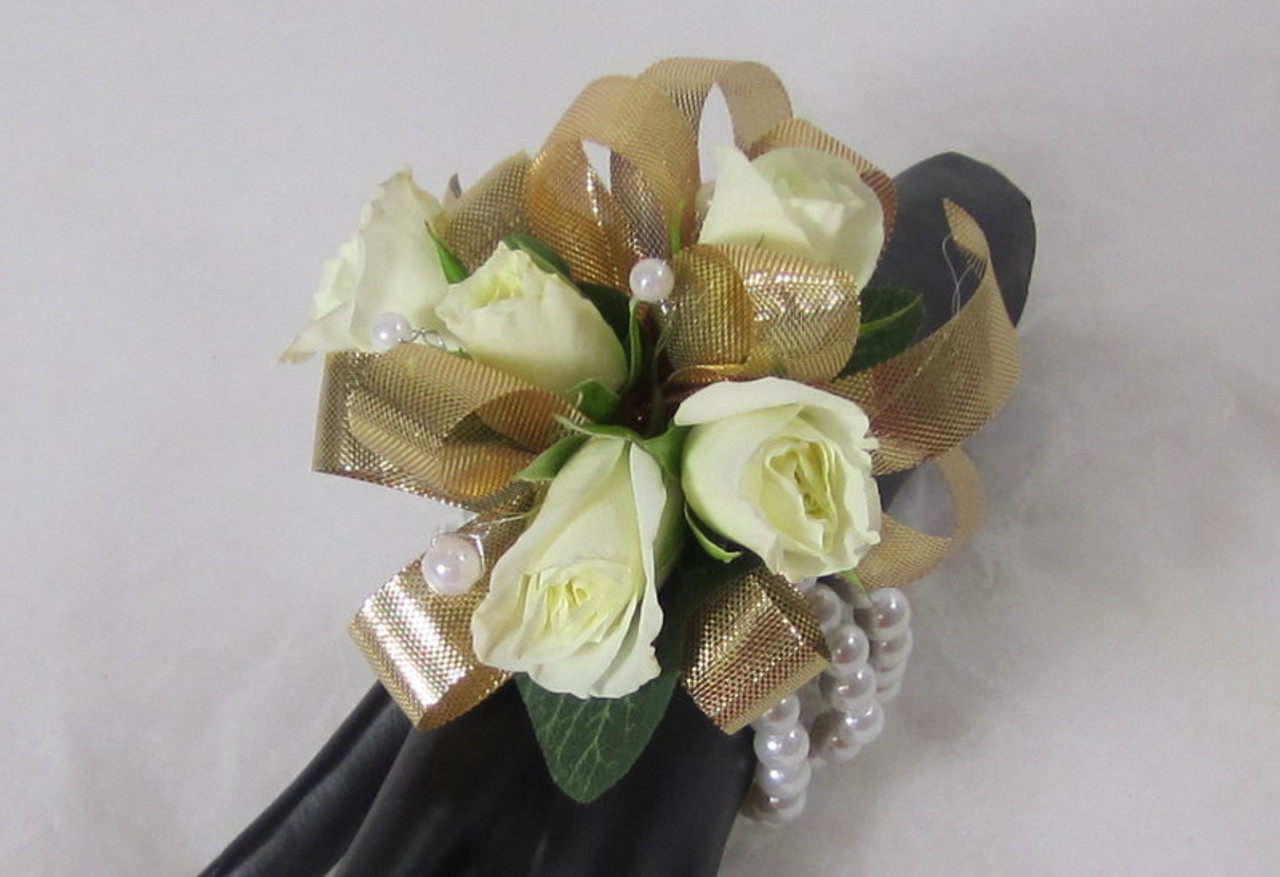 gold corsage