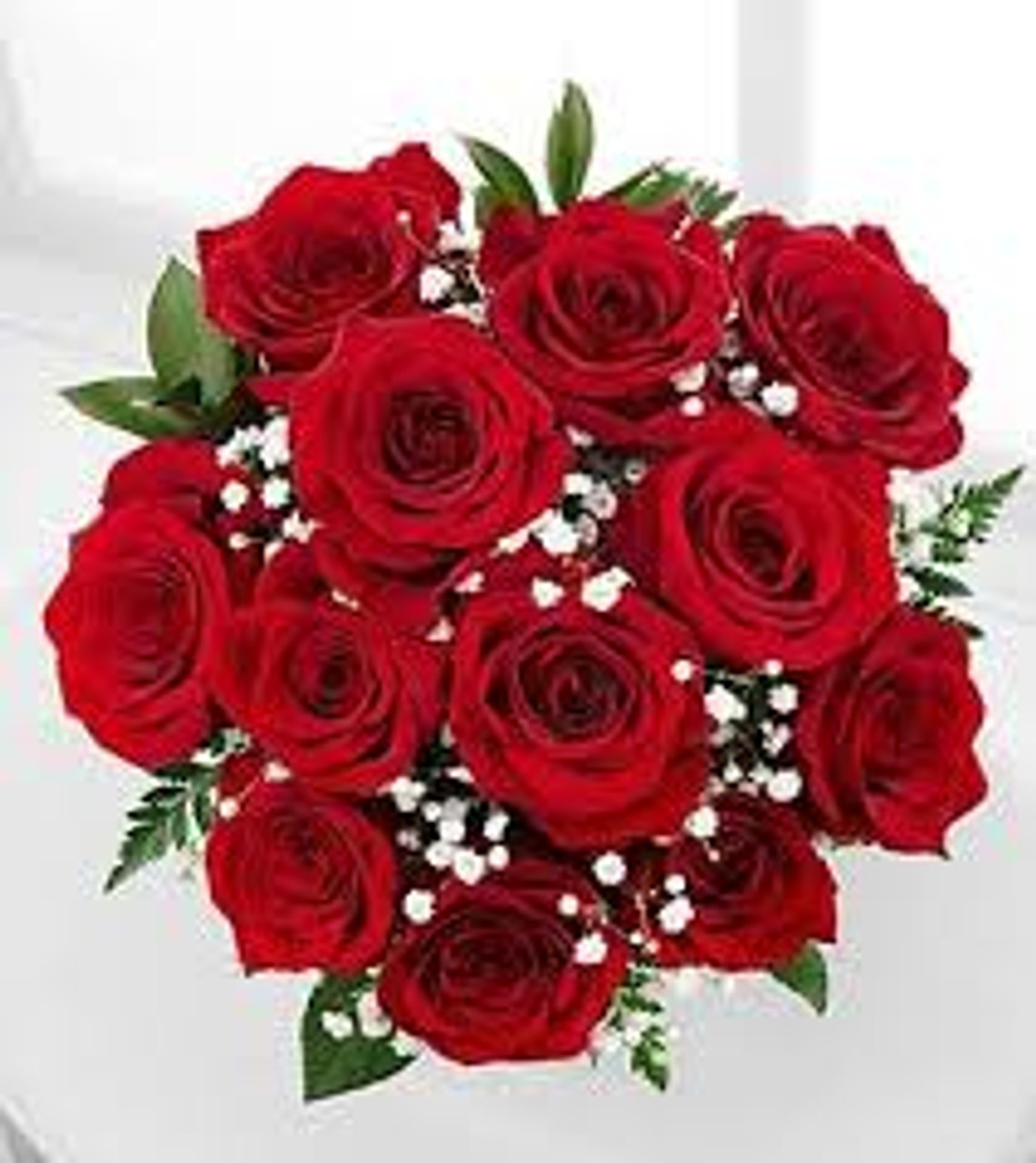 One Dozen Red Roses Wrapped Bouquetsend Today For Sending Love On Valentines Dayf 5751
