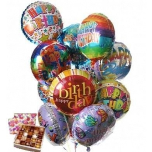 Birthday Balloons & Chocolates