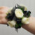 White Rose Black Bow Corsage