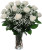 Dozen White Roses Arranged