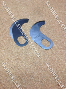 Set Of 2 Closed End Stainless Steel knives (18" Bowl) For Hobart Buffalo Chopper