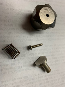 Hobart top cover knob assembly - includes stud, knob, spring and screw