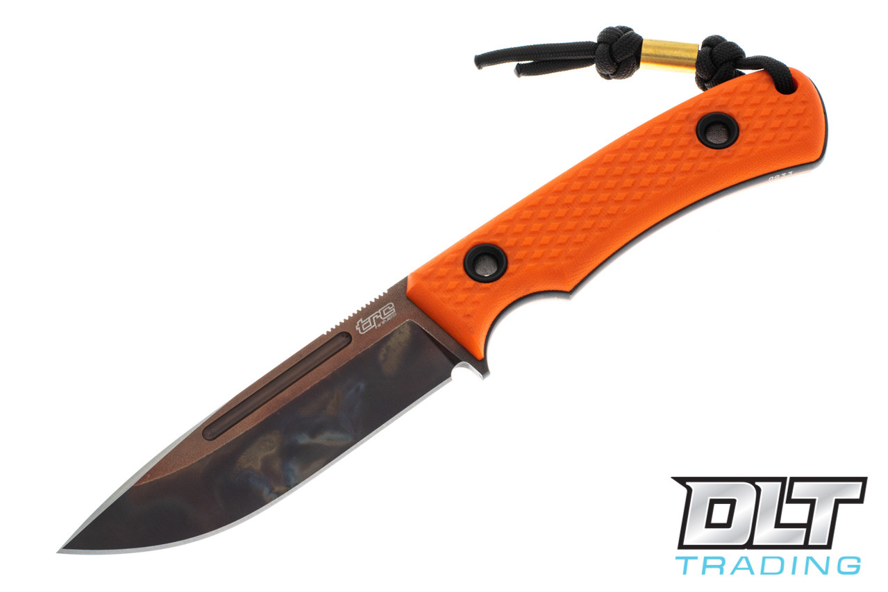 TRC K-1S - Blaze Orange G-10 - Apocalyptic Finish - DLT Trading