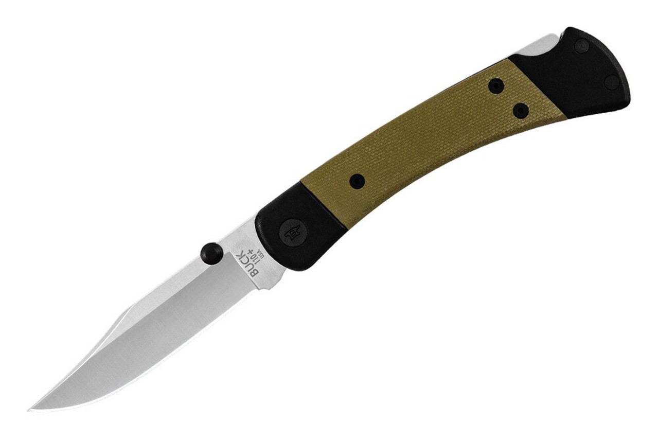  Buck Knives 110 Hunter Sport Folding Pocket Knife, Aluminum  Screw-Together Handle, 3-3/4 Clip-Point S30V Steel Blade with Pocket Clip  : Sports & Outdoors