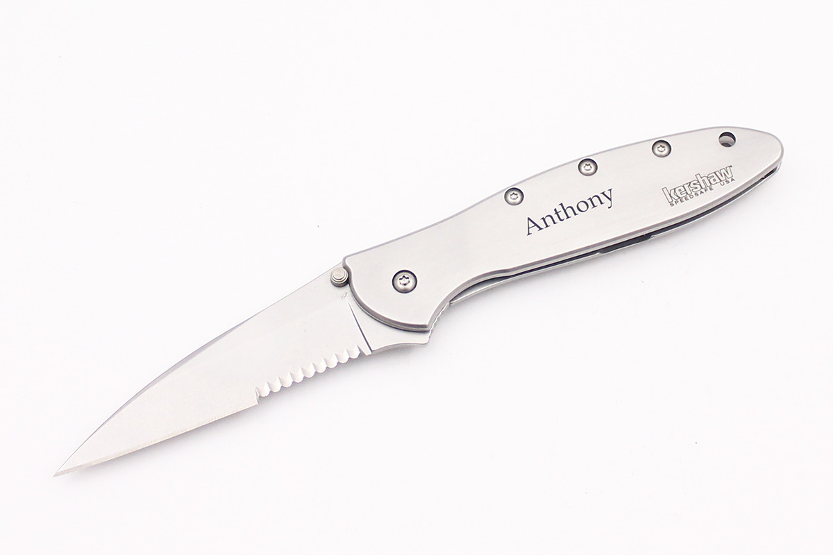 Kershaw Leek 1660ST Serrated Knife | 14C28N Steel | USA Made