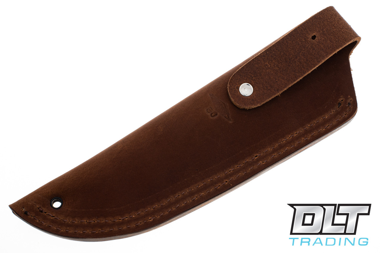 Battle Horse Big Jay - Saber - Green Micarta - Matte - Leather