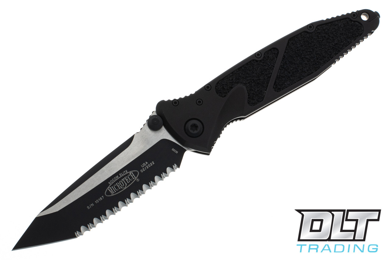 Microtech 161-3T SOCOM Elite T/E - Black Handle - Black Blade