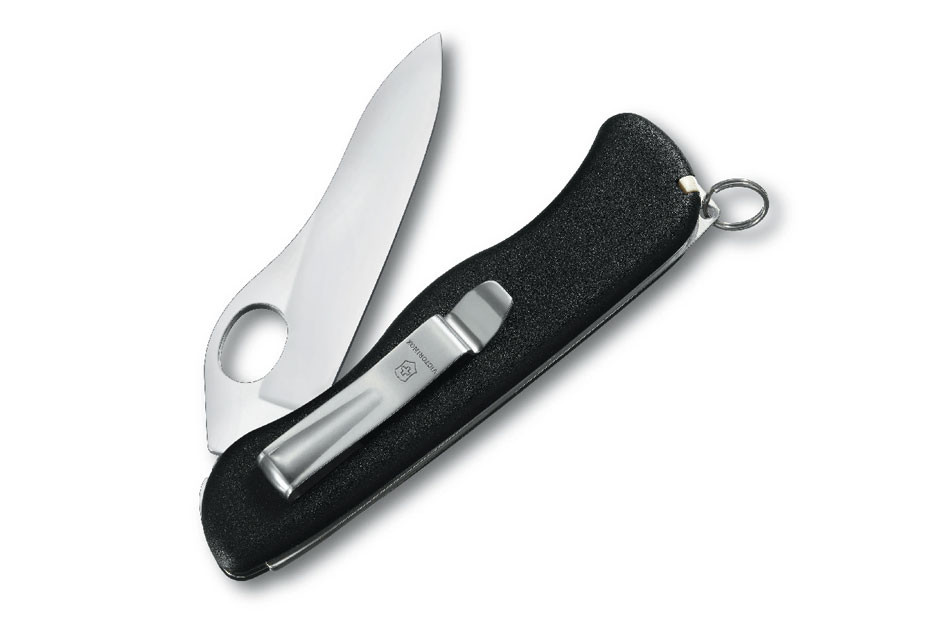 Swiss Army One Hand Sentinel with Clip - Non Serrated - DLT Trading