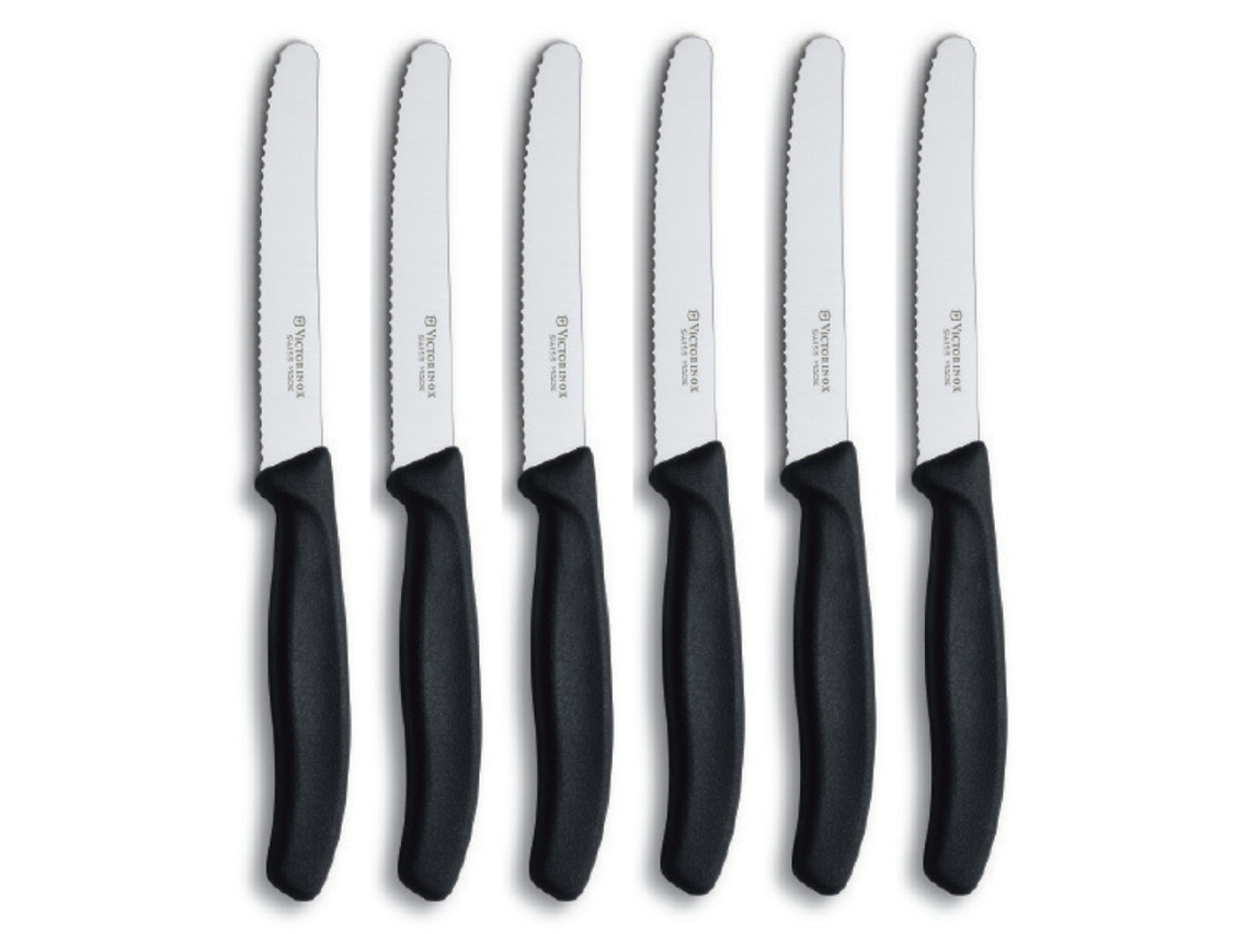 Victorinox Forschner 6-Piece 4.5 Serrated Steak Knife Set, Round