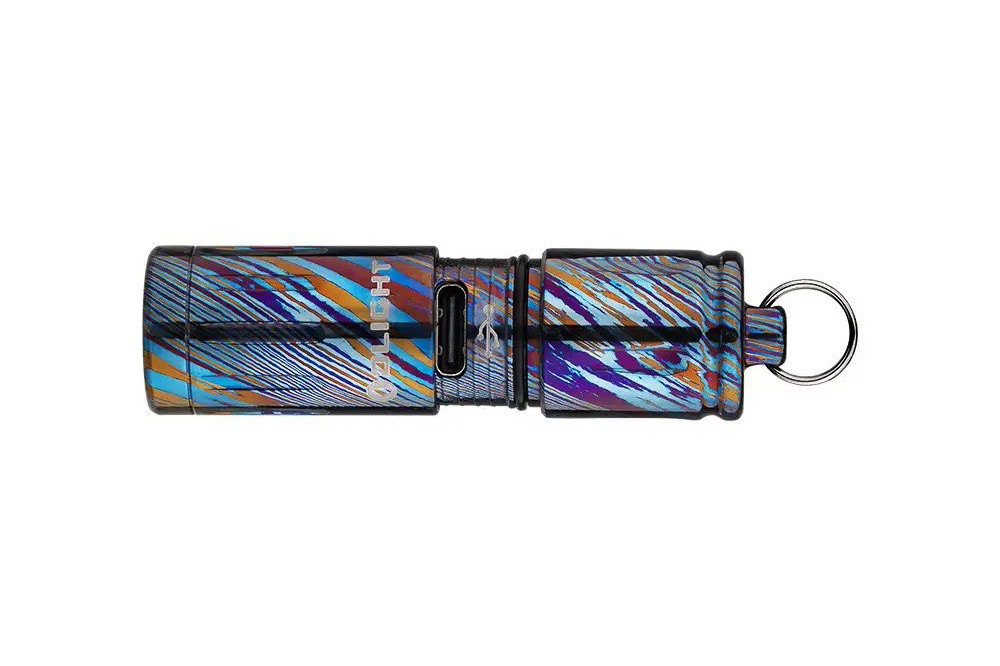 Olight IXV Titanium Damascus Keychain - DLT Trading