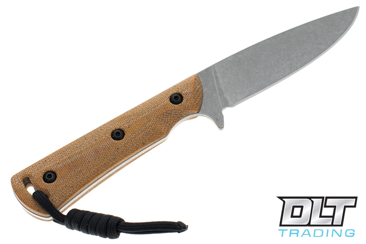 Smith & Sons Comanche 3V - Natural Canvas Micarta - Vertical Carry