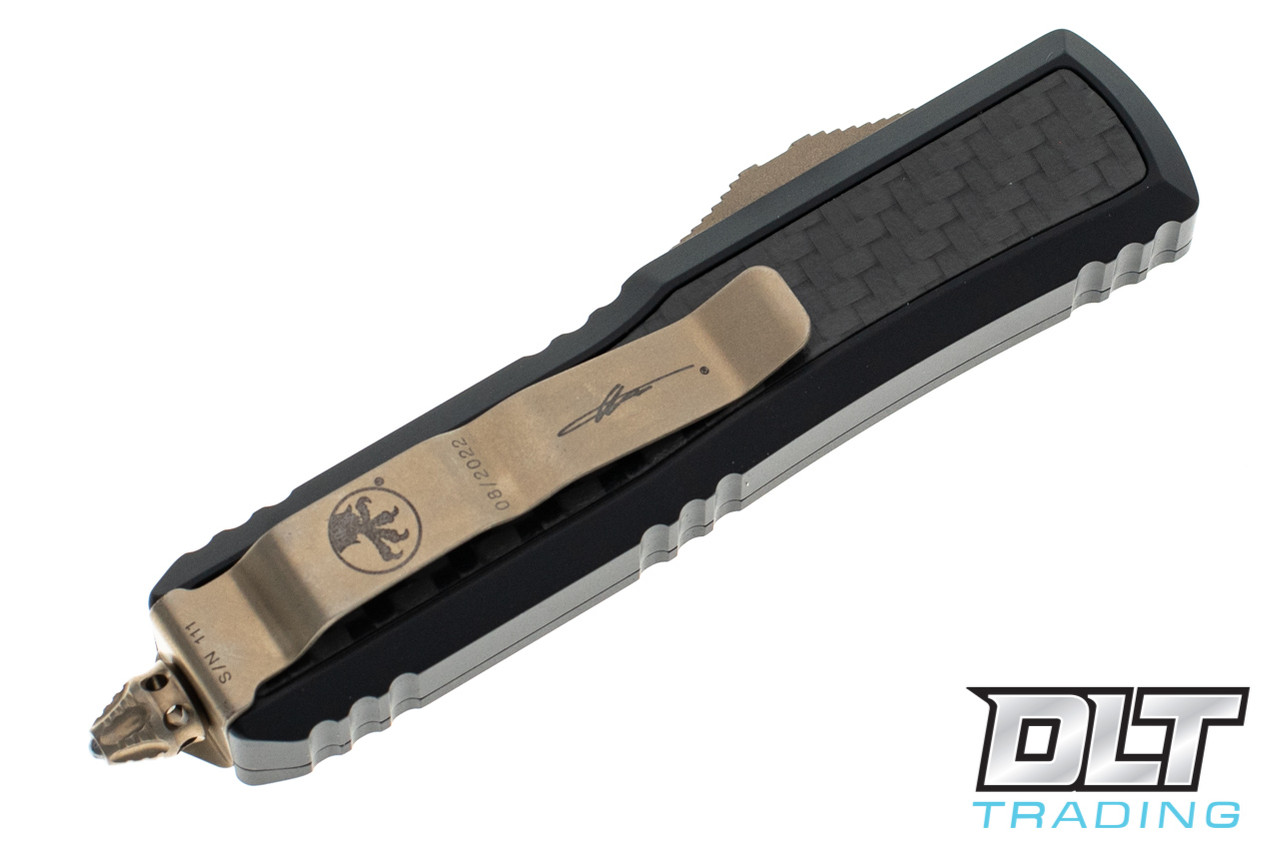 Microtech 126-13CFIS Daytona D/E - Black Handle & Carbon Fiber