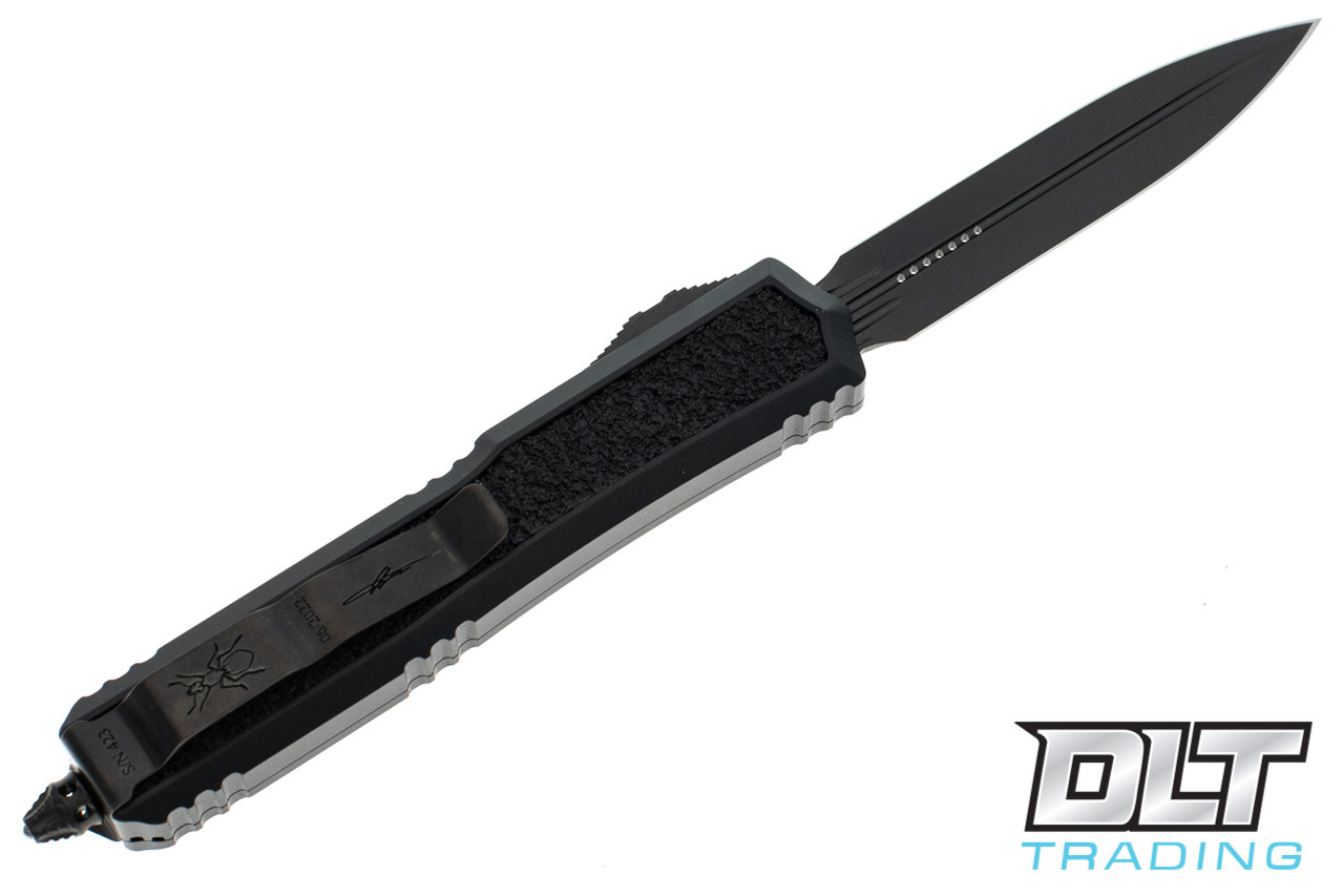 Microtech 206-1DLCTSH Makora D/E - Black Handle - DLC Blade - DLT