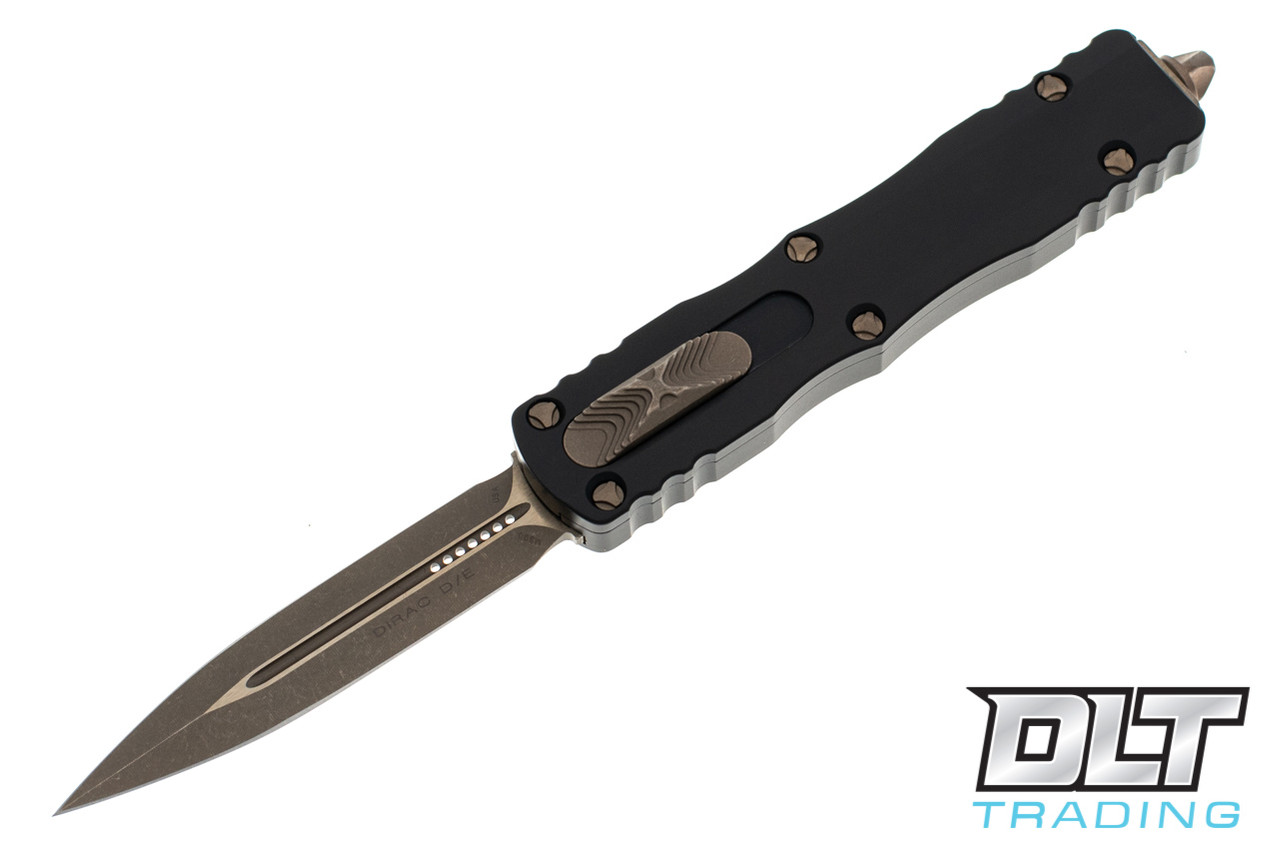 Microtech 225-13AP Dirac D/E - Black Handle - Bronze Apocalyptic