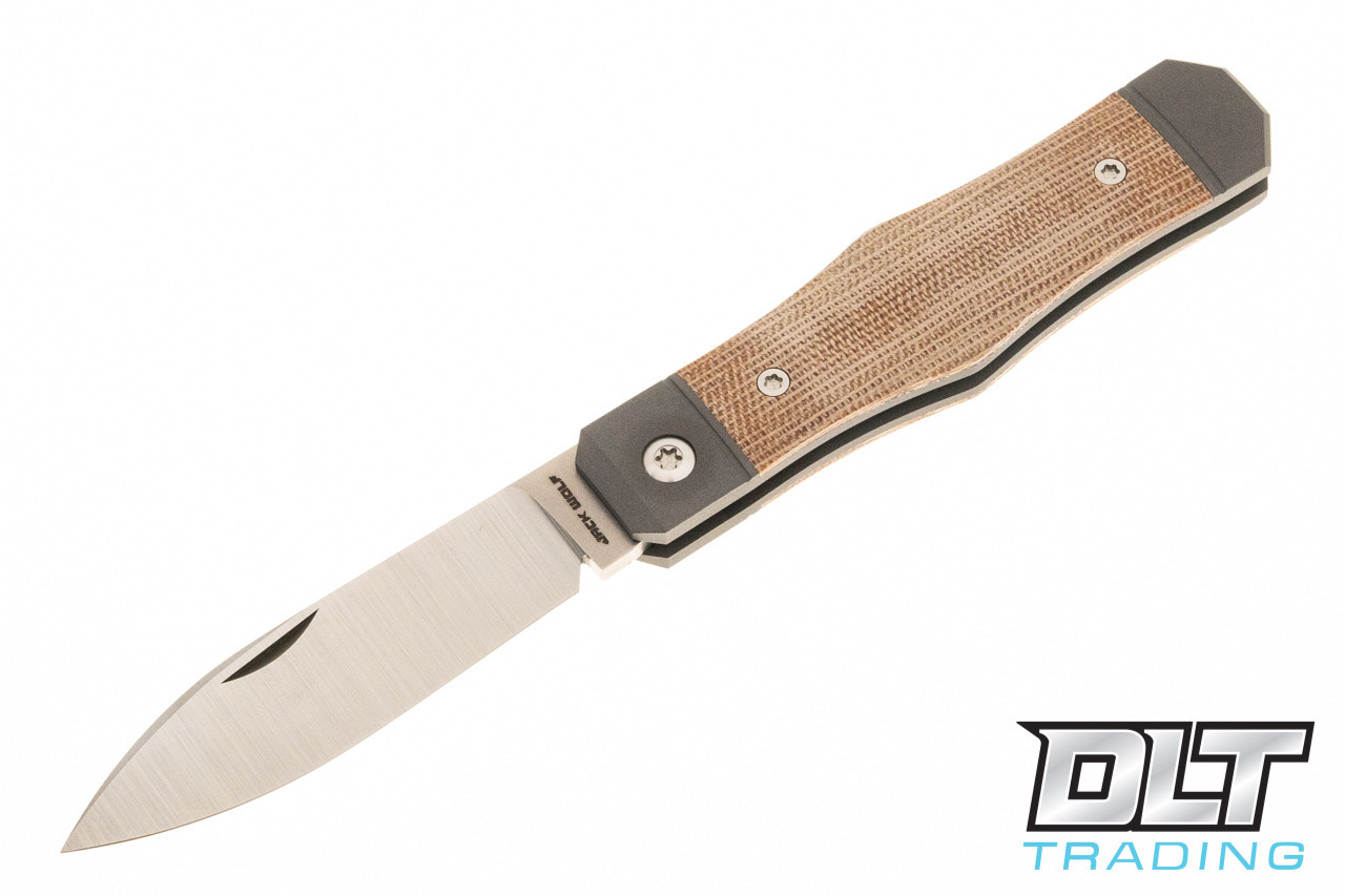和楽器 MICA Jack Wolf Knives Vampire Jack - Natural Canvas Micarta - DLT Trading