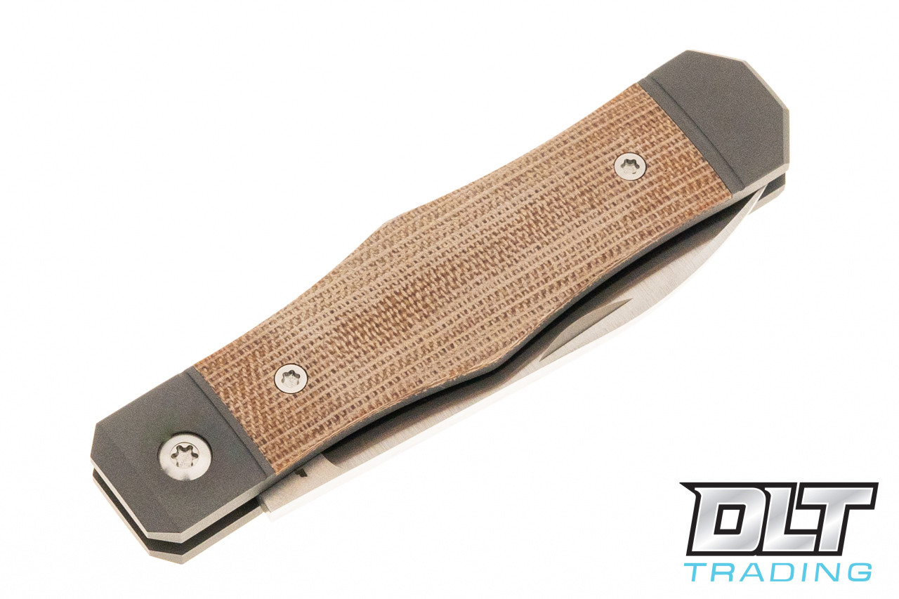 Jack Wolf Knives Vampire Jack - Natural Canvas Micarta - DLT Trading