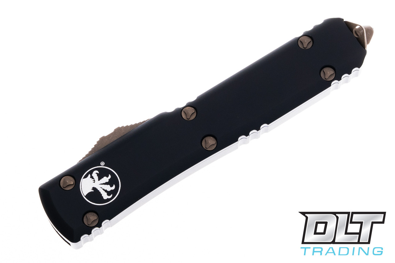 Microtech Ultratech Spartan - Black Handle - Bronze Apocalyptic Blade