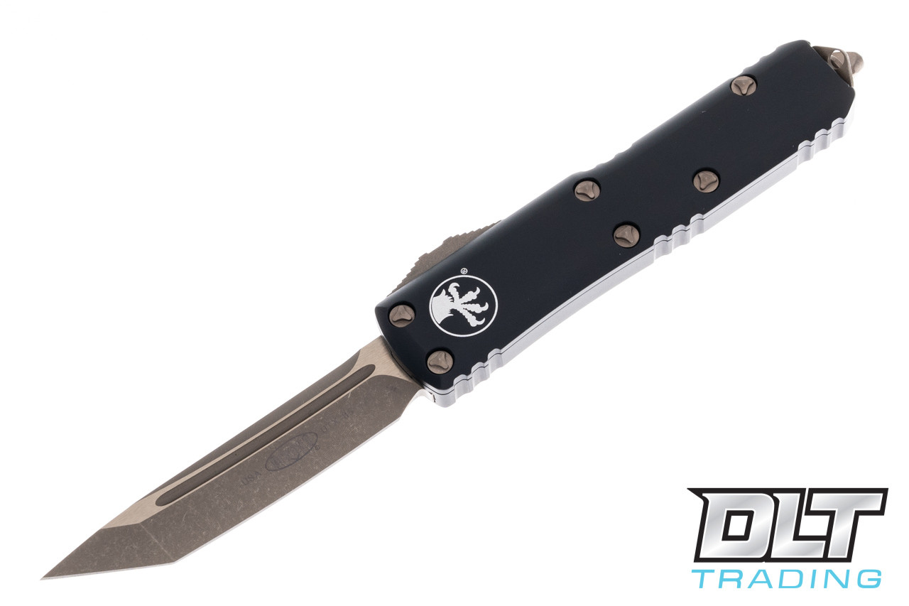 Microtech UTX-85 T/E - Black Handle - Bronze Apocalyptic Blade