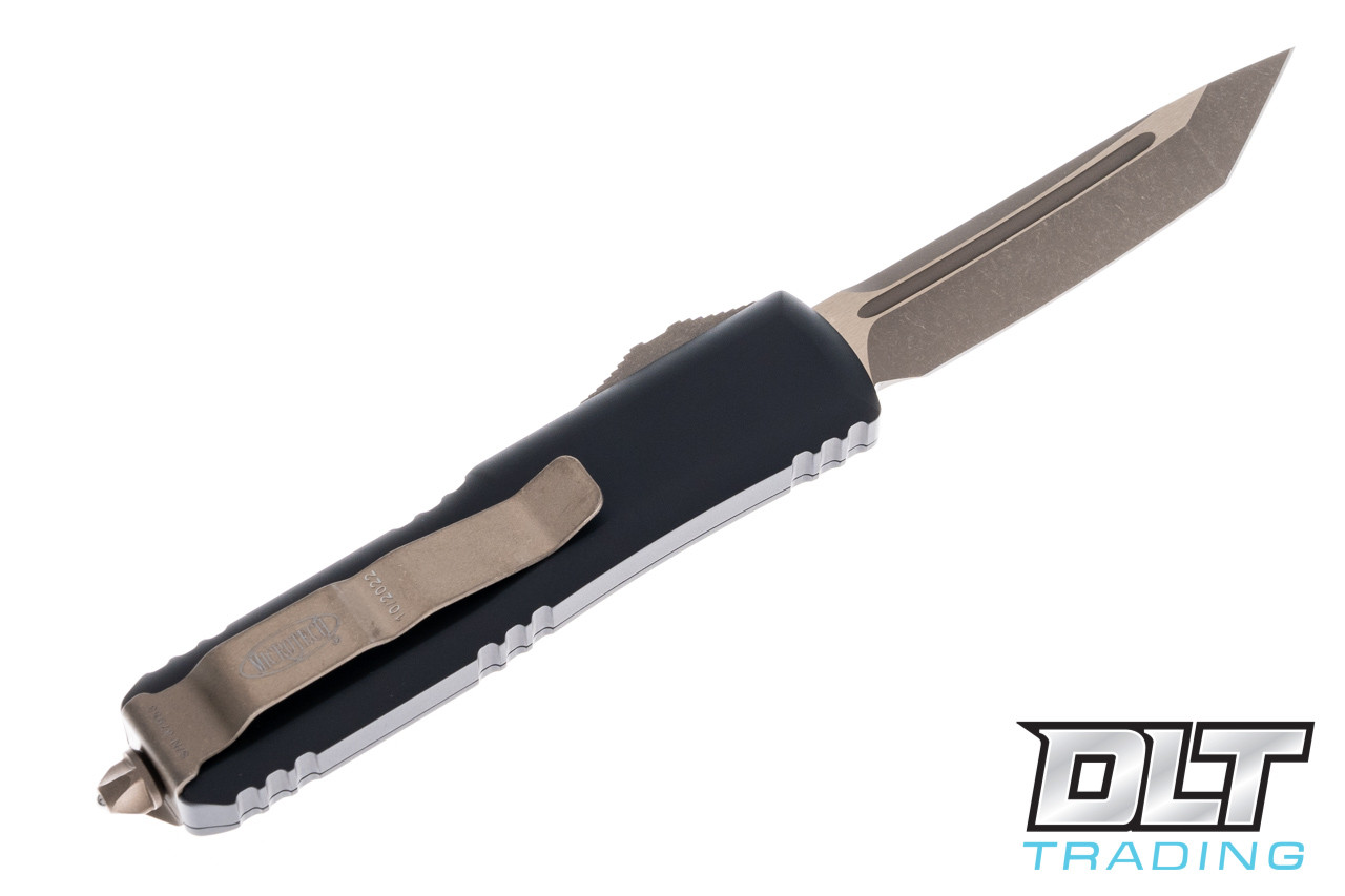 Microtech UTX-85 T/E - Black Handle - Bronze Apocalyptic Blade