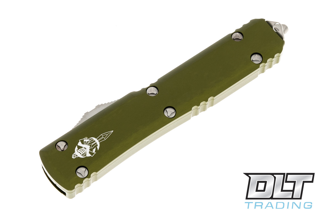 Microtech Ultratech Hellhound - OD Green Handle - Stonewashed