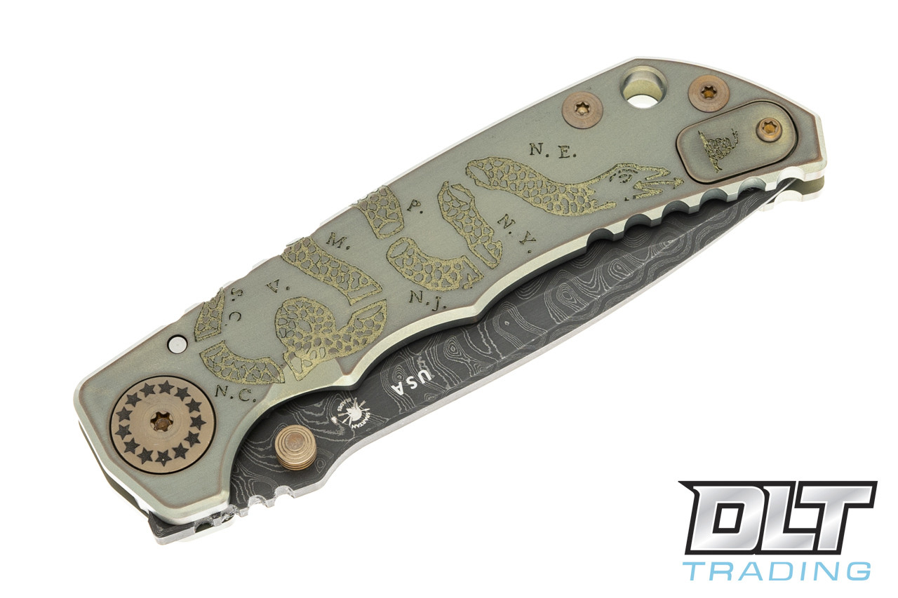 Spartan Harsey Folder - Join or Die - Damascus Blade - DLT Trading