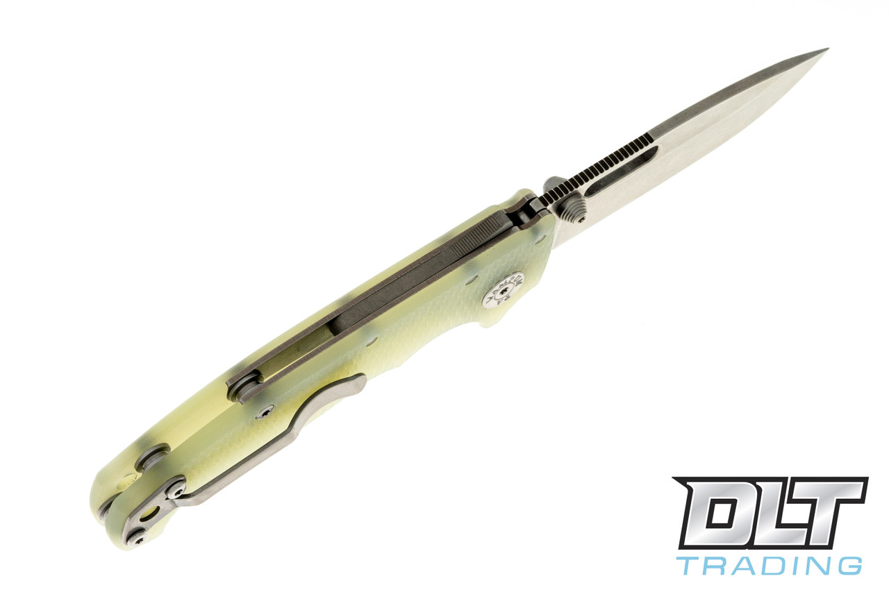 Demko MG AD20S Elmax - Slotted Drop Point - Natural G-10 - DLT Trading