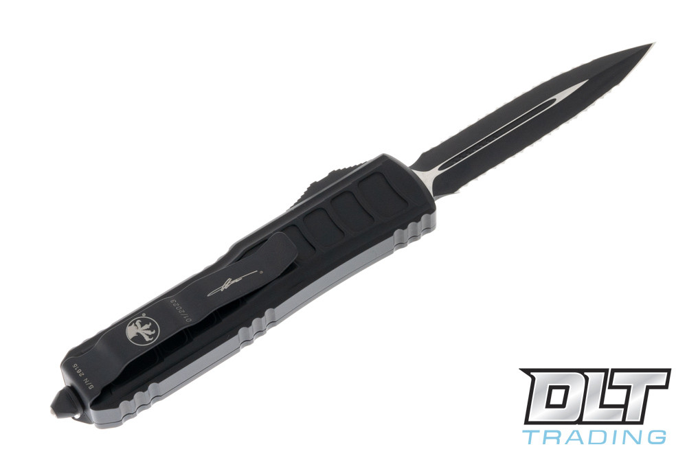 Microtech UTX-85 D/E - Black Handle - Black Blade