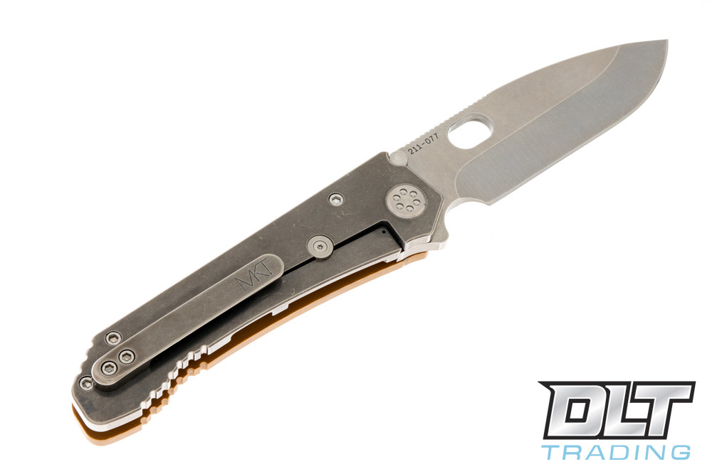 Medford 187 DP - Tumbled D2 - Coyote G-10 & Tumbled Titanium - DLT