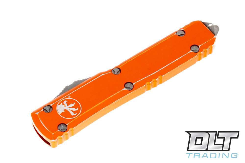 Microtech Ultratech T/E - Distressed Orange Handle - Apocalyptic Blade