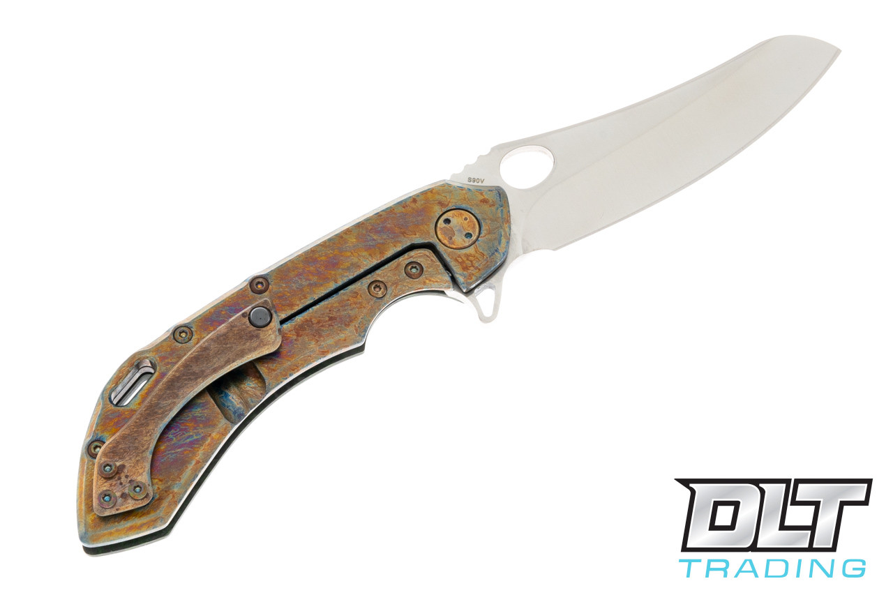 Olamic Cutlery Wayfarer 247 Mouflon - Satin - Fat Carbon Green
