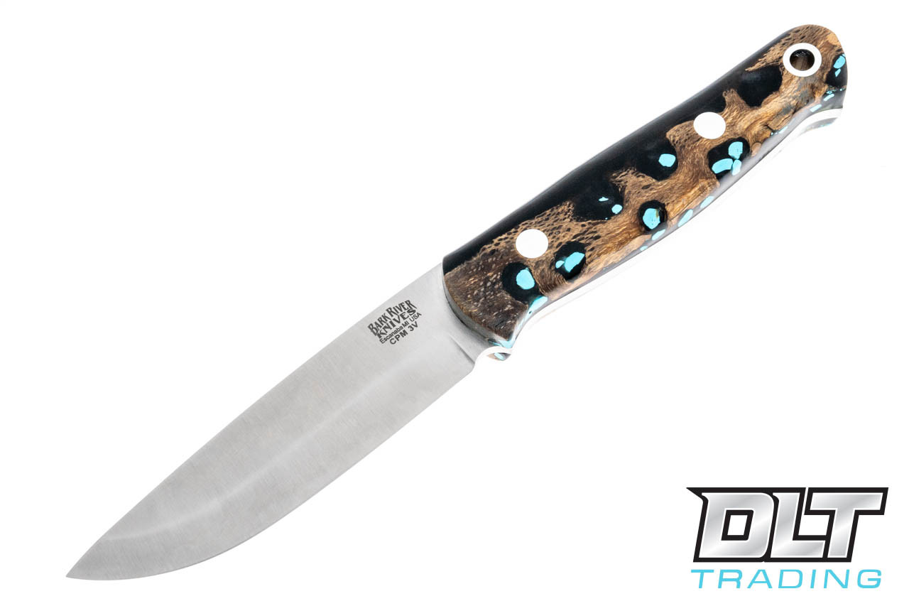 Bark River Bushcrafter II Gunmetal Cholla Cactus with Turquoise #2