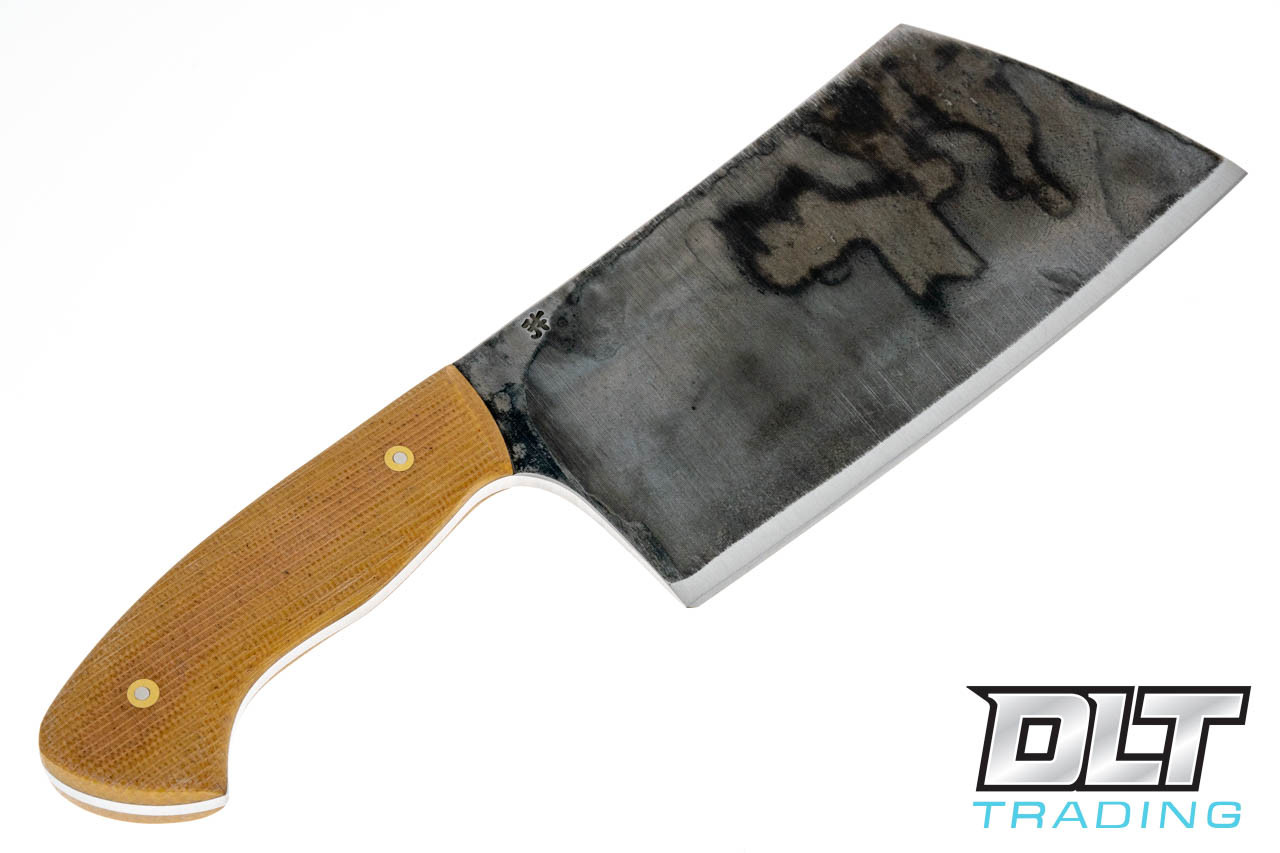 Edge Knife Works Meat Cleaver Toasted Wheat Micarta DLT Trading