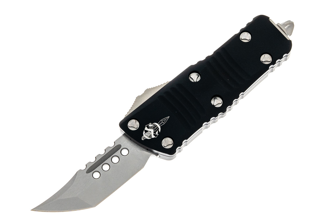 Microtech 819-10S Mini Troodon Hellhound - Black Handle
