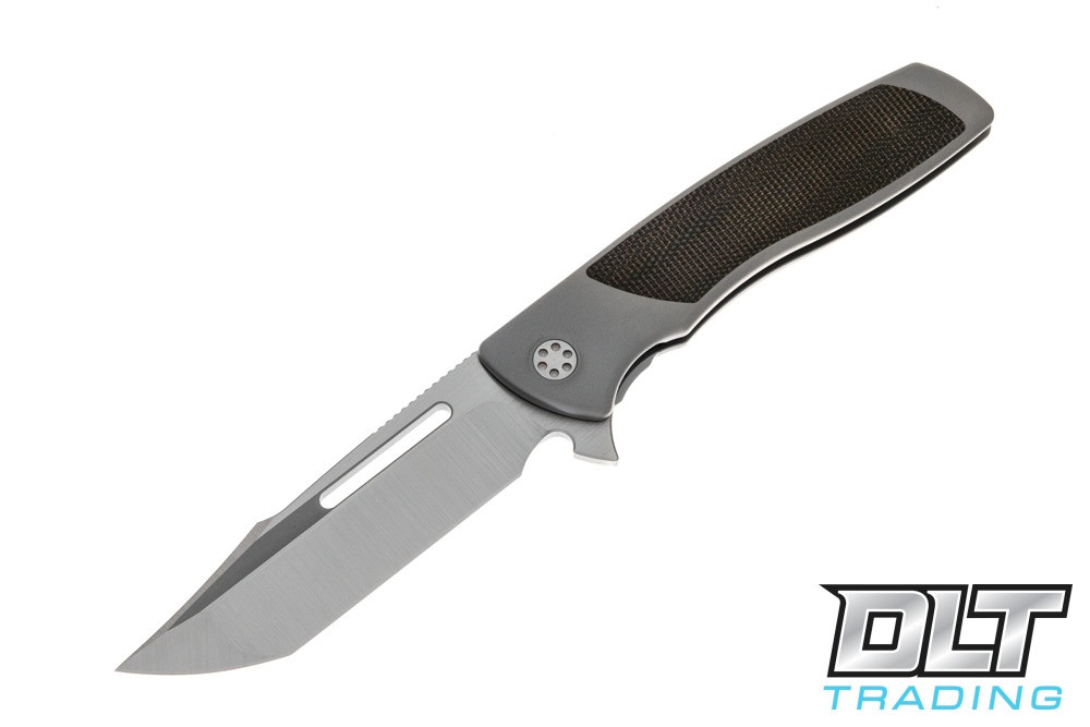 Sharp By Design Mini Evo Harpoon - Green Canvas Micarta - DLT Trading