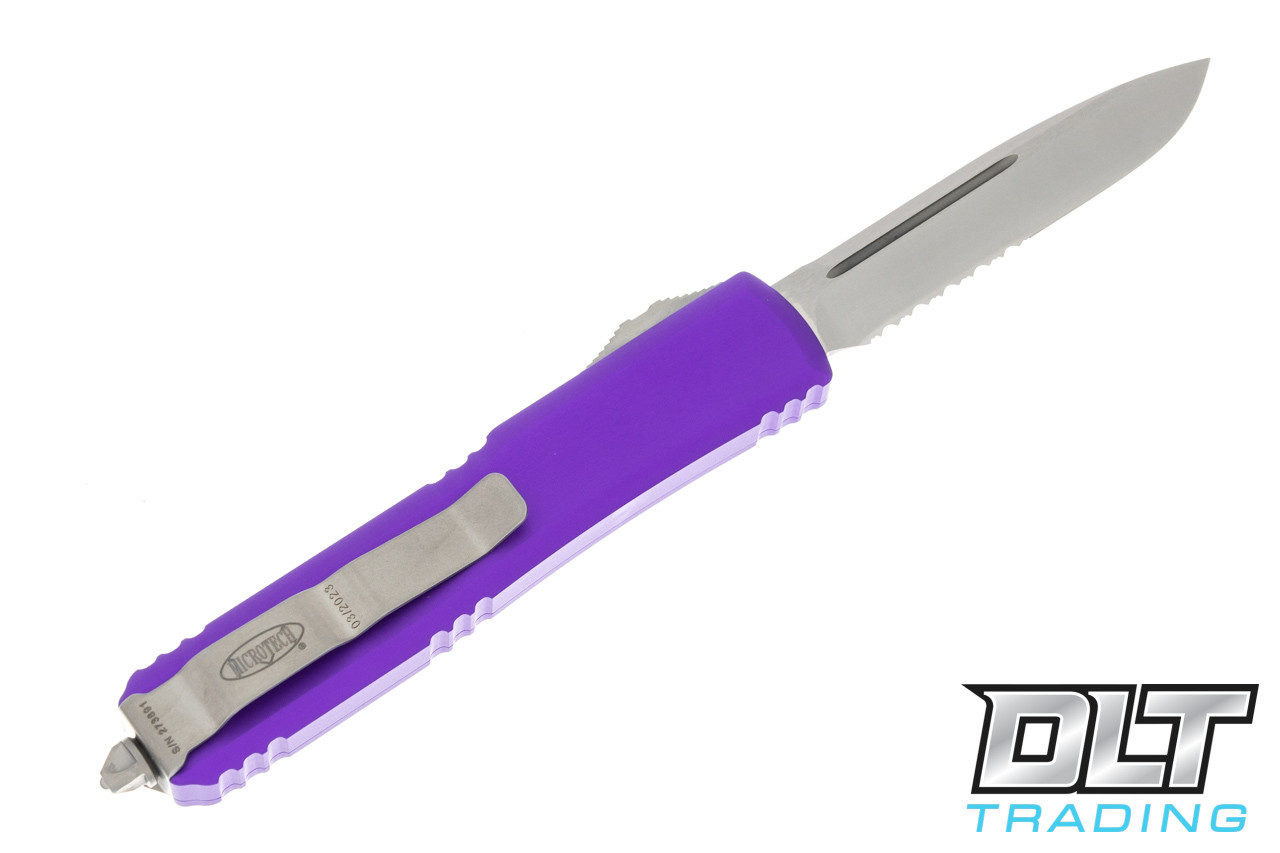 Microtech Ultratech S/E - Purple Handle - Stonewashed Blade