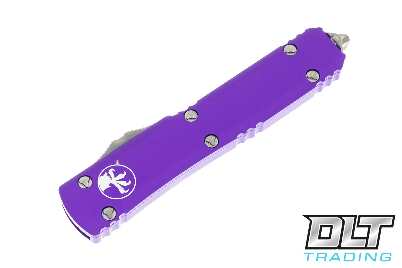 Microtech Ultratech S/E - Purple Handle - Stonewashed Blade