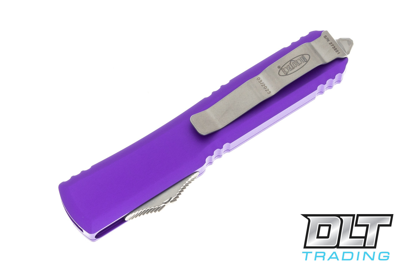 Microtech Ultratech S/E - Purple Handle - Stonewashed Blade