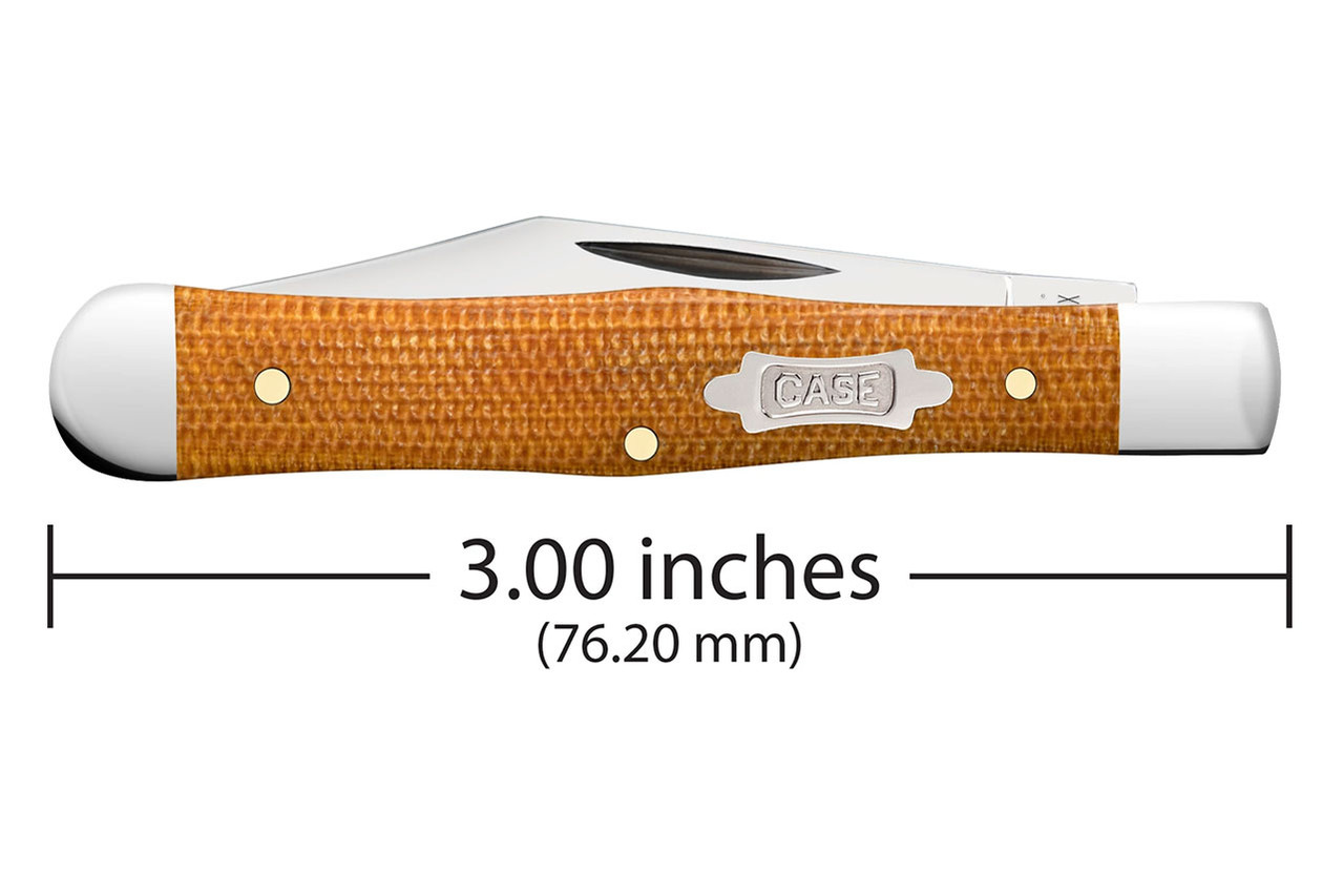 Case Smooth Small Swell Center Jack - Natural Canvas Micarta - DLT