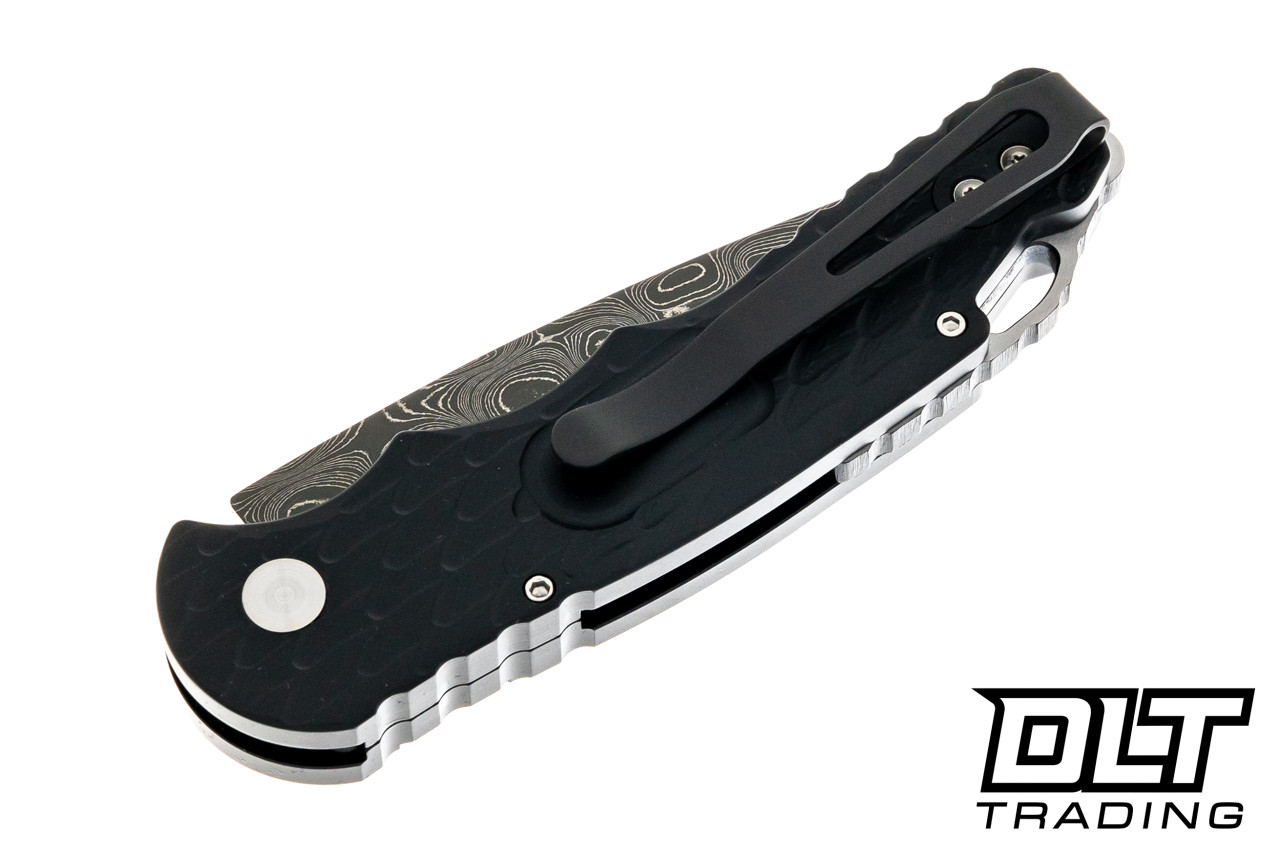Pro-Tech TR-5 - Black Handle - Chad Nichols Damascus Blade - DLT
