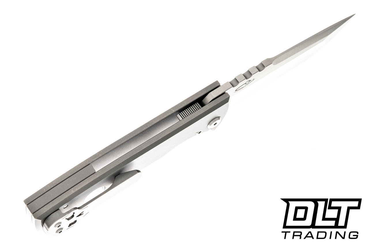 Chaves Redencion 229 Kickstop Flipper Drop Point - Titanium - DLT