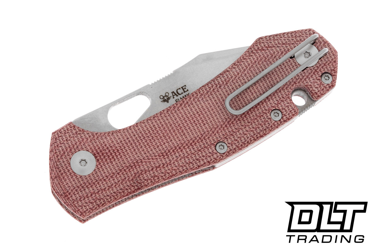 GiantMouse Atelier - Red Canvas Micarta - DLT Trading