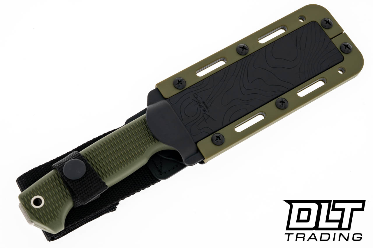 Demko FreeReign Drop Point MagnaCut - OD Green Handle - DLT Trading