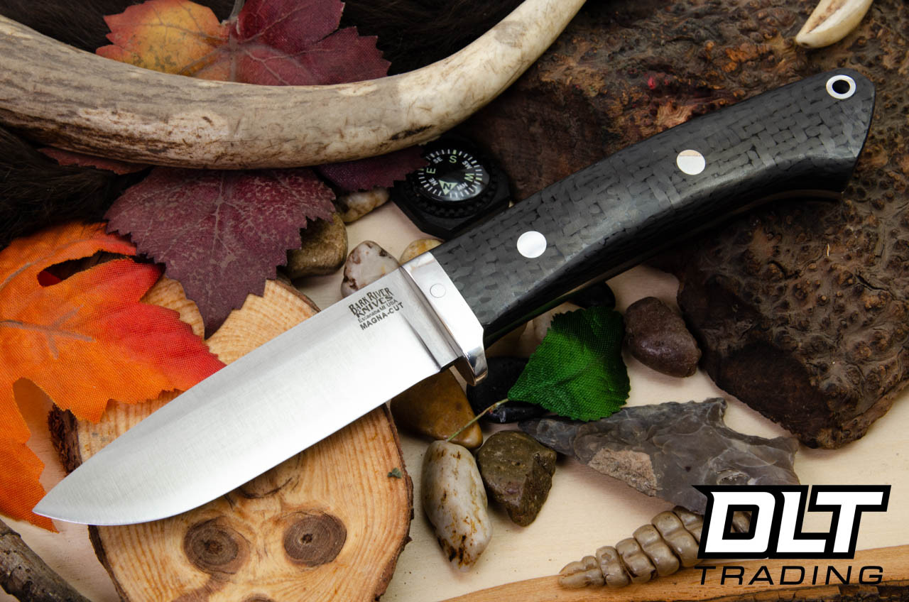 Bark River Classic Drop Point Hunter LT MagnaCut Carbon Fiber