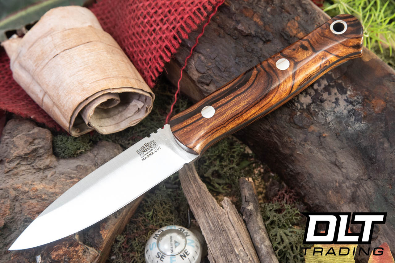 Bark River Bushcraft Scout MagnaCut Desert Ironwood Burl #1