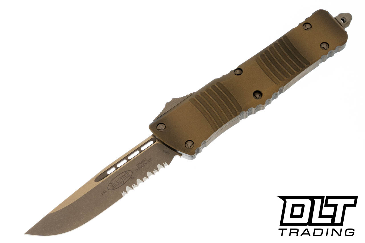 Microtech Combat Troodon S/E - Antique Bronze Handle - Bronze