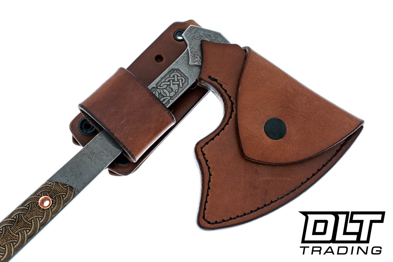 RMJ Raven Forged Bearded Ax - Micarta - Wooden Box - DLT Trading