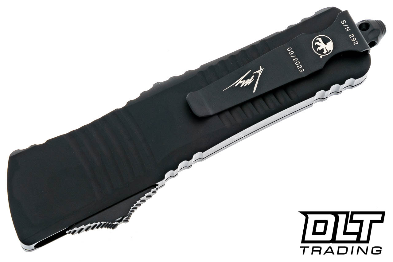 Microtech Combat Troodon Hellhound - Black Handle - Black Blade