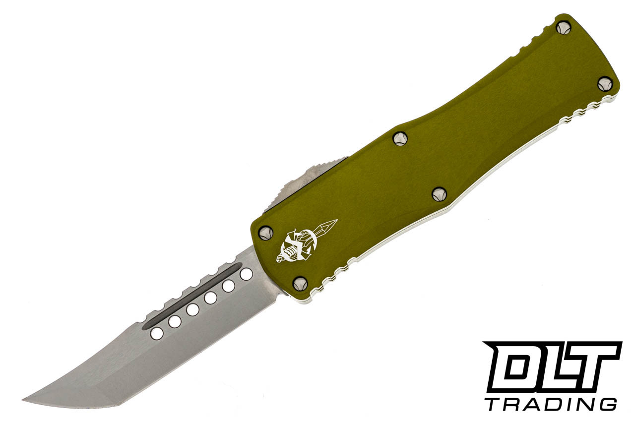 Microtech 919-10ODS Hera Hellhound - OD Green Handle - Stonewashed